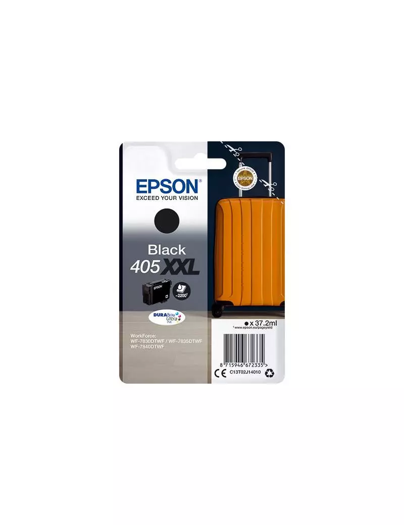 Cartuccia Originale Epson T02J140 405XXL (Nero 2200 pagine) Cartuccia Originale Epson T02J140 405XXL (Nero 2200 pagine)