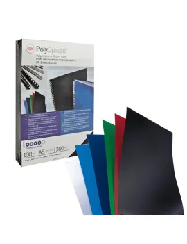 Copertine in PPL per Rilegatura PolyOpaque GBC - A4 Opaca - 300 Micron - IB386831 (Nero Conf. 100)