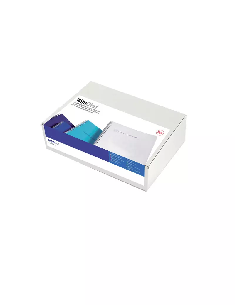 Dorsini Spiralati Metallici WireBind GBC - 8 mm - 70 Fogli - IB160639 (Argento Conf. 100) Dorsini Spiralati Metallici WireBind GBC - 8 mm - 70 Fogli - IB160639 (Argento Conf. 100)