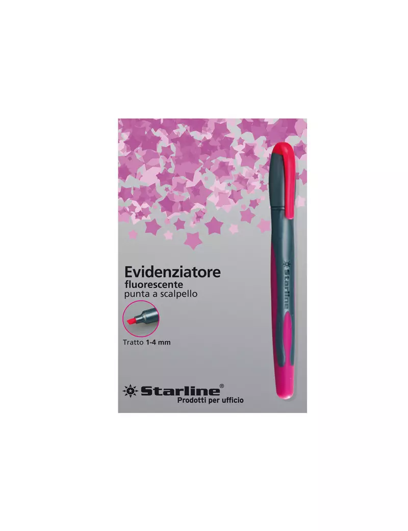 Evidenziatore a Penna Starline 1-4 mm Fucsia 8025133019967