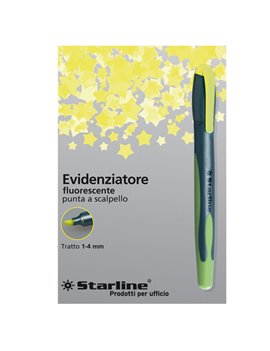 Evidenziatore a Penna Starline - 1-4 mm (Giallo Conf. 12)