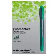 Evidenziatore a Penna Starline - 1-4 mm (Verde Conf. 12)