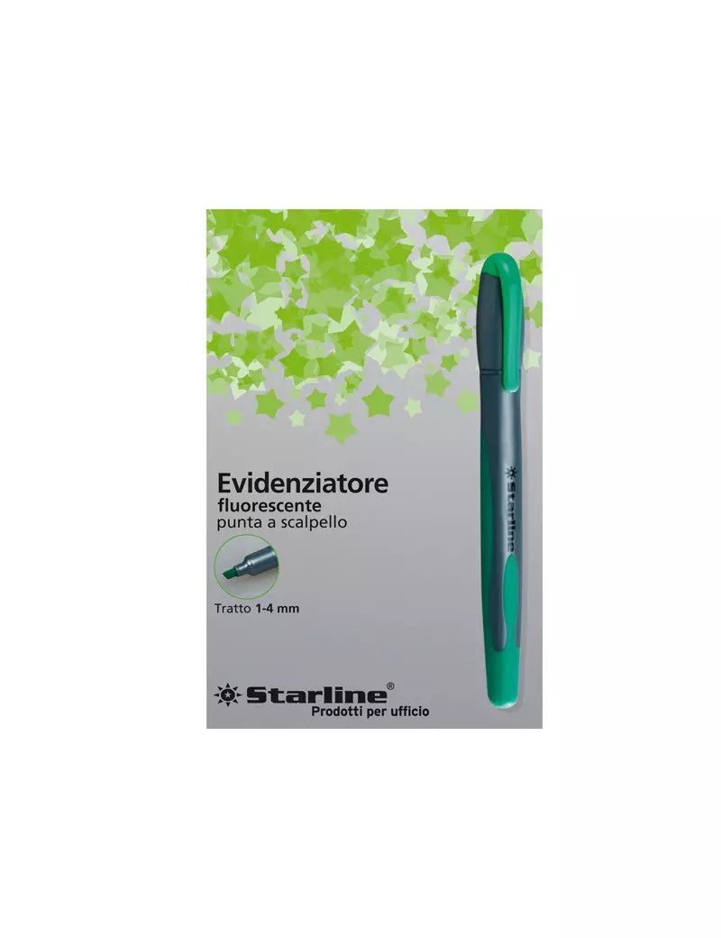Evidenziatore a Penna Starline 1-4 mm Verde 8025133019936