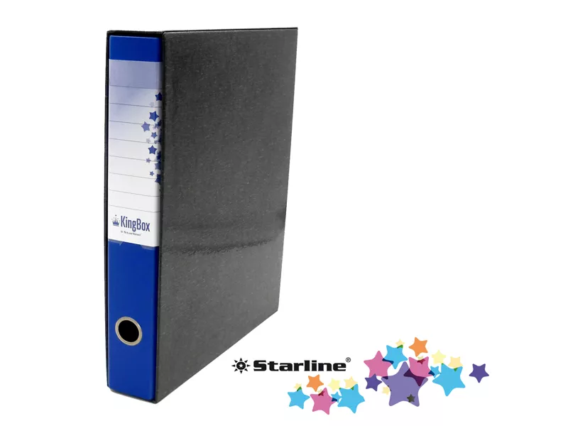 Registratore Kingbox Starline - Protocollo - Dorso 5 - 28,5x35,5 cm - RXP5BL (Blu)