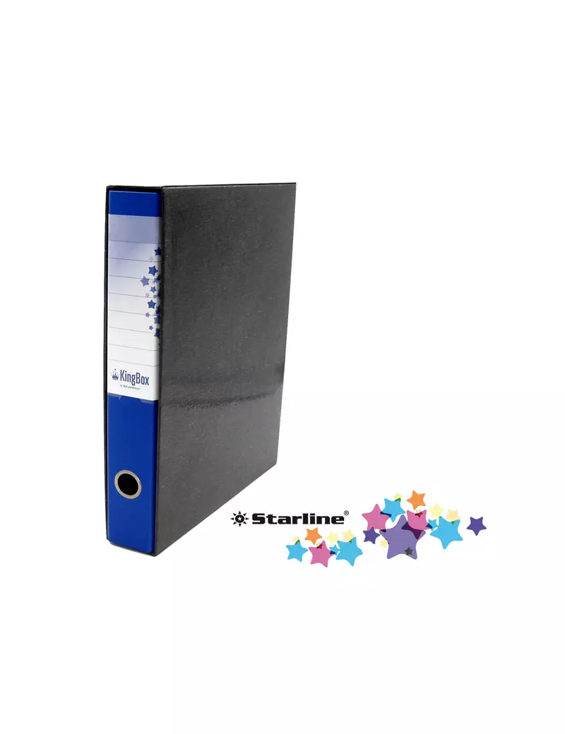 Registratore Kingbox Starline - Protocollo - Dorso 5 - 28,5x35,5 cm - RXP5BL (Blu)