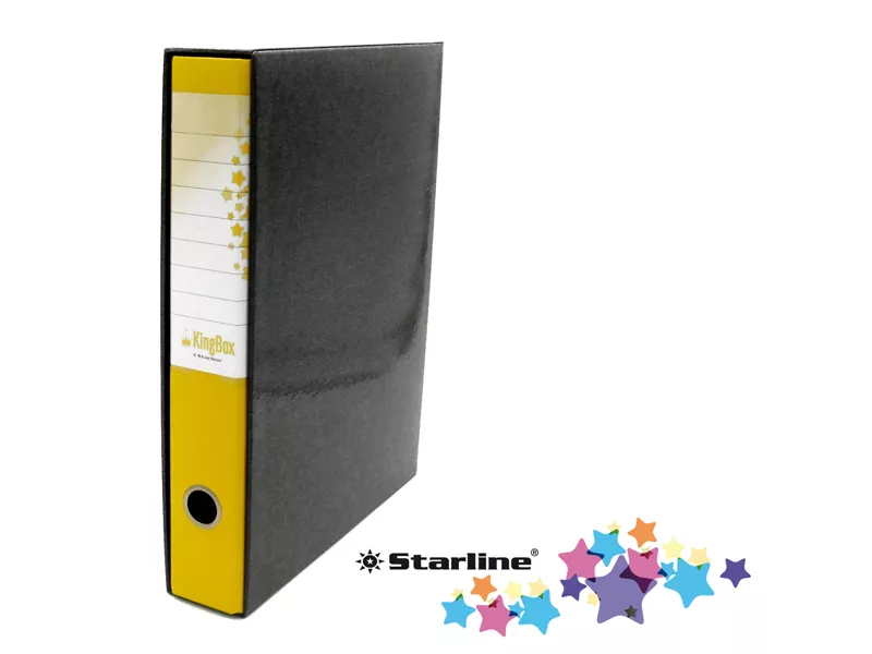 Registratore Kingbox Starline - Protocollo - Dorso 5 - 28,5x35,5 cm - RXP5GI (Giallo)