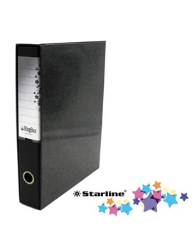 Registratore Kingbox Starline - Protocollo - Dorso 5 - 28,5x35,5 cm - RXP5NE (Nero)