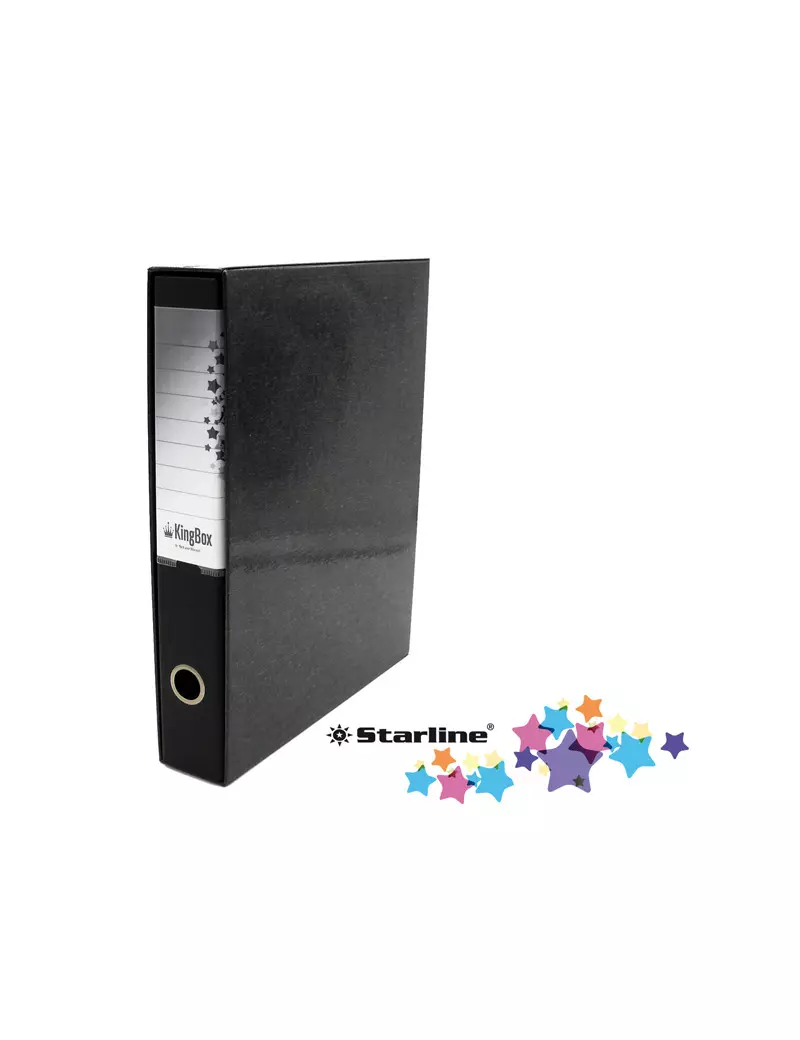 Registratore Kingbox Starline - Protocollo - Dorso 5 - 28,5x35,5 cm - RXP5NE (Nero)