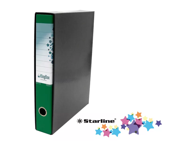 Registratore Kingbox Starline - Protocollo - Dorso 5 - 28,5x35,5 cm - RXP5RO (Verde)
