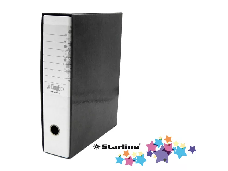 Registratore Kingbox Starline - Protocollo - Dorso 8 - 28,5x35,5 cm - RXP8BI (Bianco) Registratore Kingbox Starline - Protocollo - Dorso 8 - 28,5x35,5 cm - RXP8BI (Bianco)