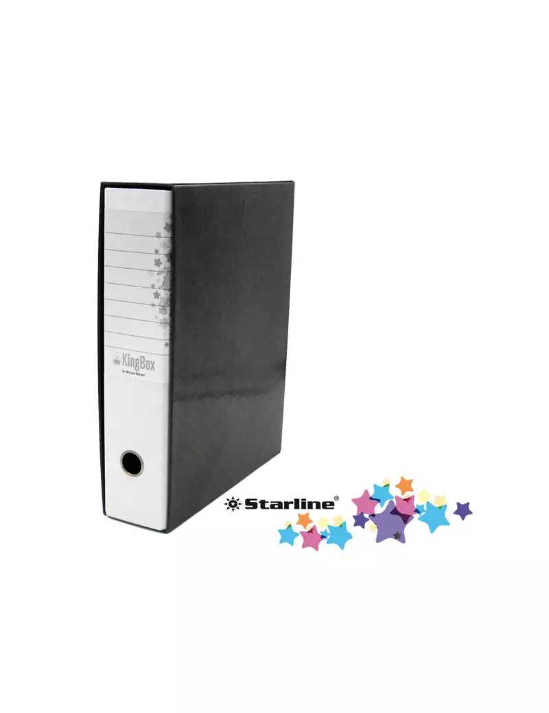Registratore Kingbox Starline - Protocollo - Dorso 8 - 28,5x35,5 cm - RXP8BI (Bianco) Registratore Kingbox Starline - Protocollo - Dorso 8 - 28,5x35,5 cm - RXP8BI (Bianco)