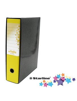 Registratore Kingbox Starline - Protocollo - Dorso 8 - 28,5x35,5 cm - RXP8GI (Giallo)