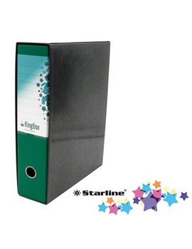 Registratore Kingbox Starline - Protocollo - Dorso 8 - 28,5x35,5 cm - RXP8VE (Verde)