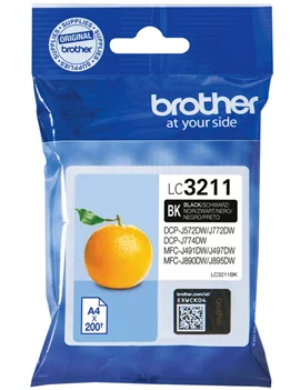 Cartuccia Originale Brother LC-3211BK (Nero 200 pagine)