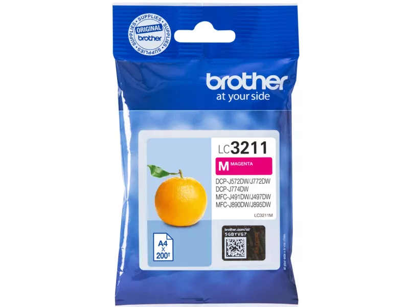 Cartuccia Originale Brother LC-3211M (Magenta 200 pagine)