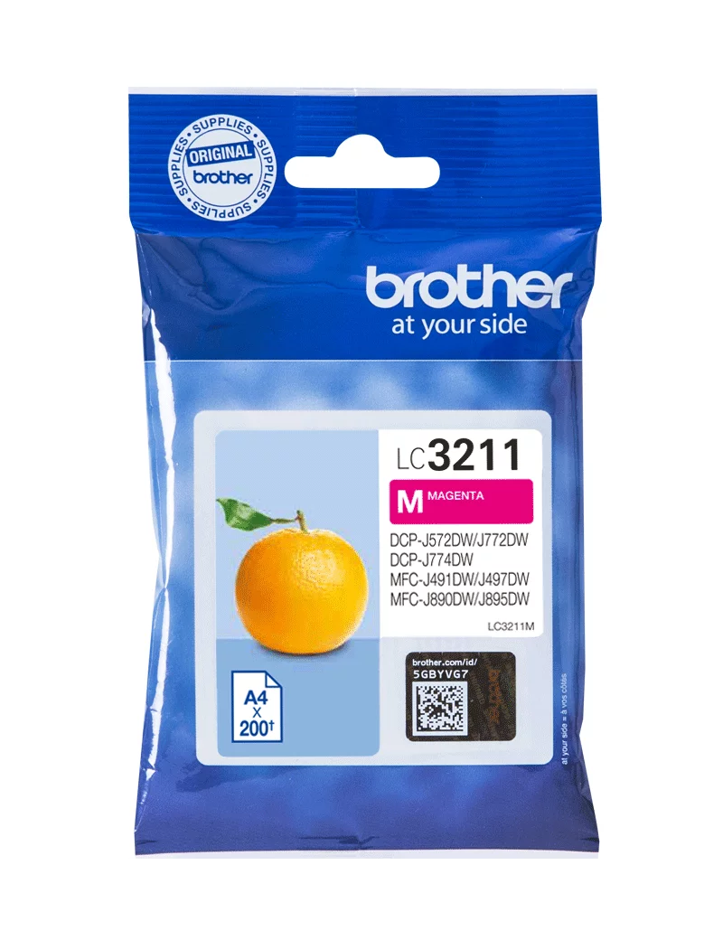 Cartuccia Originale Brother LC-3211M (Magenta 200 pagine) Cartuccia Originale Brother LC-3211M (Magenta 200 pagine)