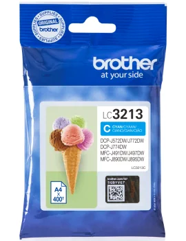 Cartuccia Originale Brother LC-3213C (Ciano 400 pagine)