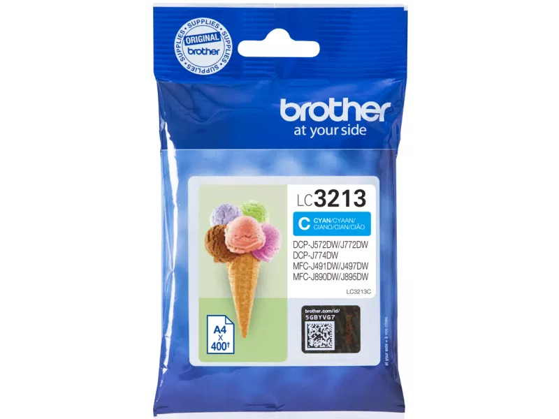 Cartuccia Originale Brother LC-3213C (Ciano 400 pagine)