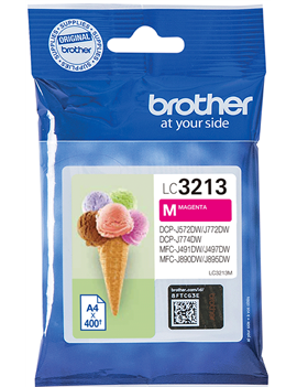 Cartuccia Originale Brother LC-3213M (Magenta 400 pagine)