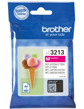 Cartuccia Originale Brother LC-3213M (Magenta 400 pagine)