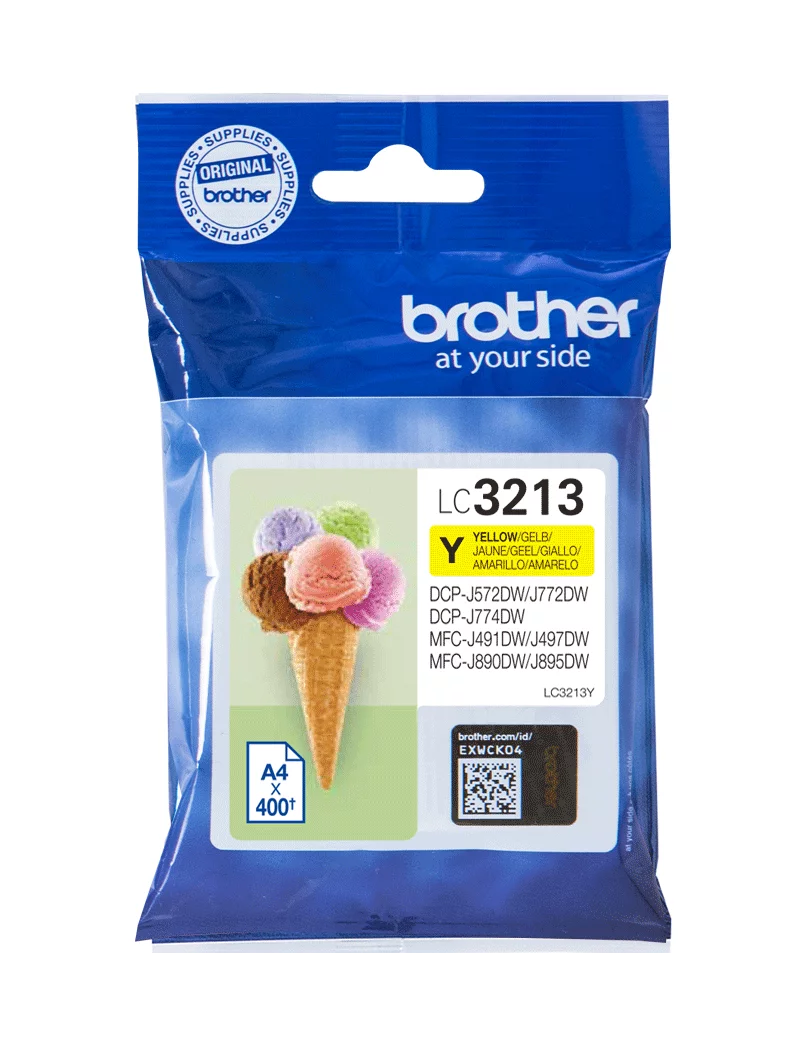 Cartuccia Originale Brother LC-3213Y (Giallo 400 pagine) Cartuccia Originale Brother LC-3213Y (Giallo 400 pagine)