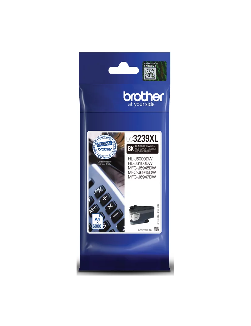 Cartuccia Originale Brother LC-3239XLBK (Nero 6000 pagine)