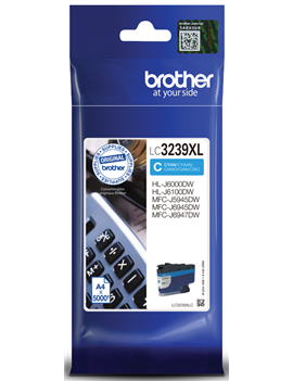 Cartuccia Originale Brother LC-3239XLC (Ciano 5000 pagine)