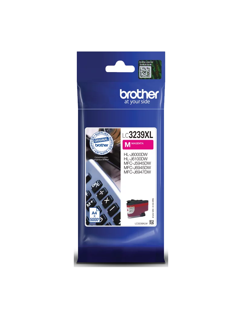 Cartuccia Originale Brother LC-3239XLM (Magenta 5000 pagine)