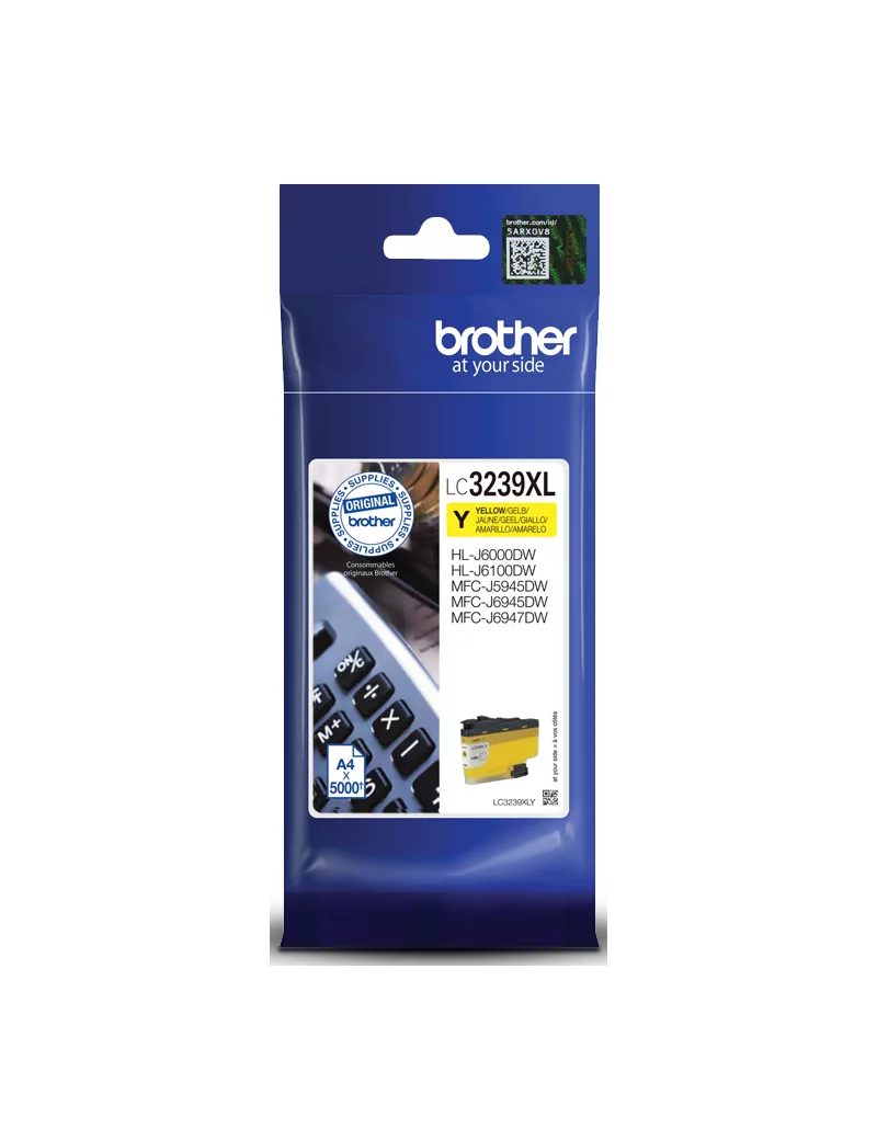 Cartuccia Originale Brother LC-3239XLY (Giallo 5000 pagine)