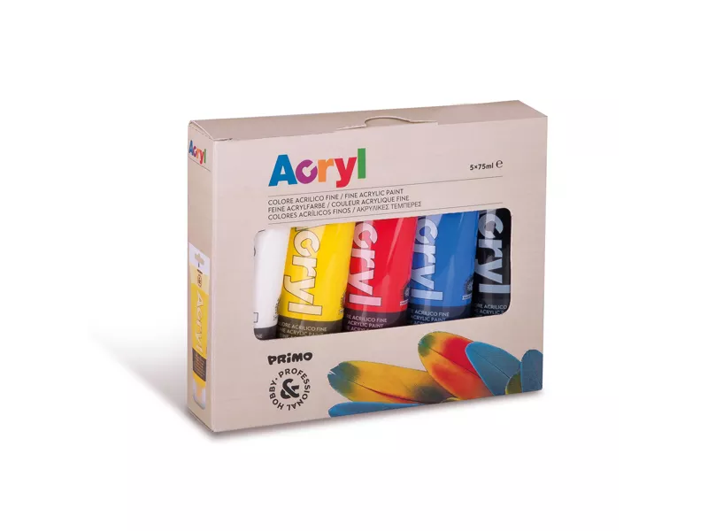 Colore Acrilico Acryl Primo Morocolor - 75 ml - 421TATM5 (Assortiti Conf. 5)