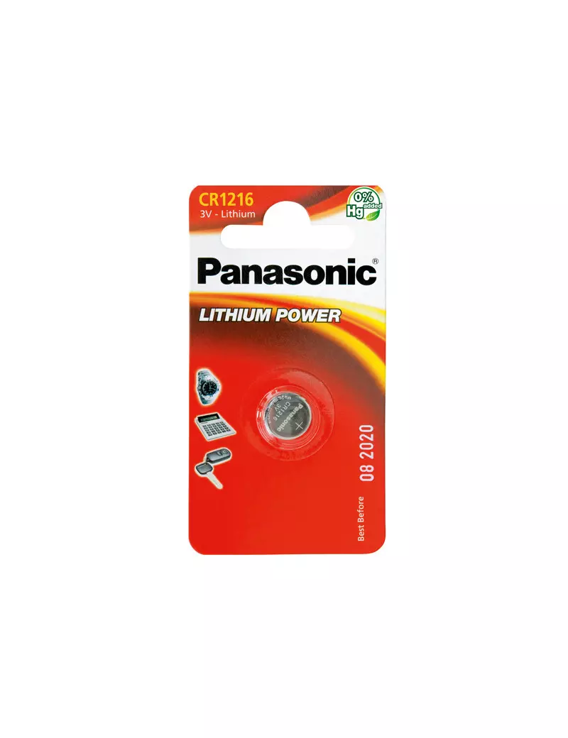 Pila Specialistica Panasonic - CR1216 - 3V - C301216 Pila Specialistica Panasonic - CR1216 - 3V - C301216