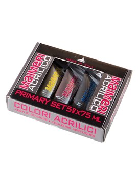 Colore Acrilico Primary Maimeri - 75 ml - M0998190 (Assortiti Conf. 5)