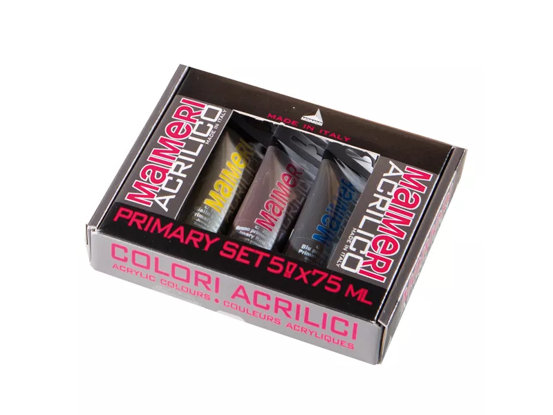 Colore Acrilico Primary Maimeri - 75 ml - M0998190 (Assortiti Conf. 5)