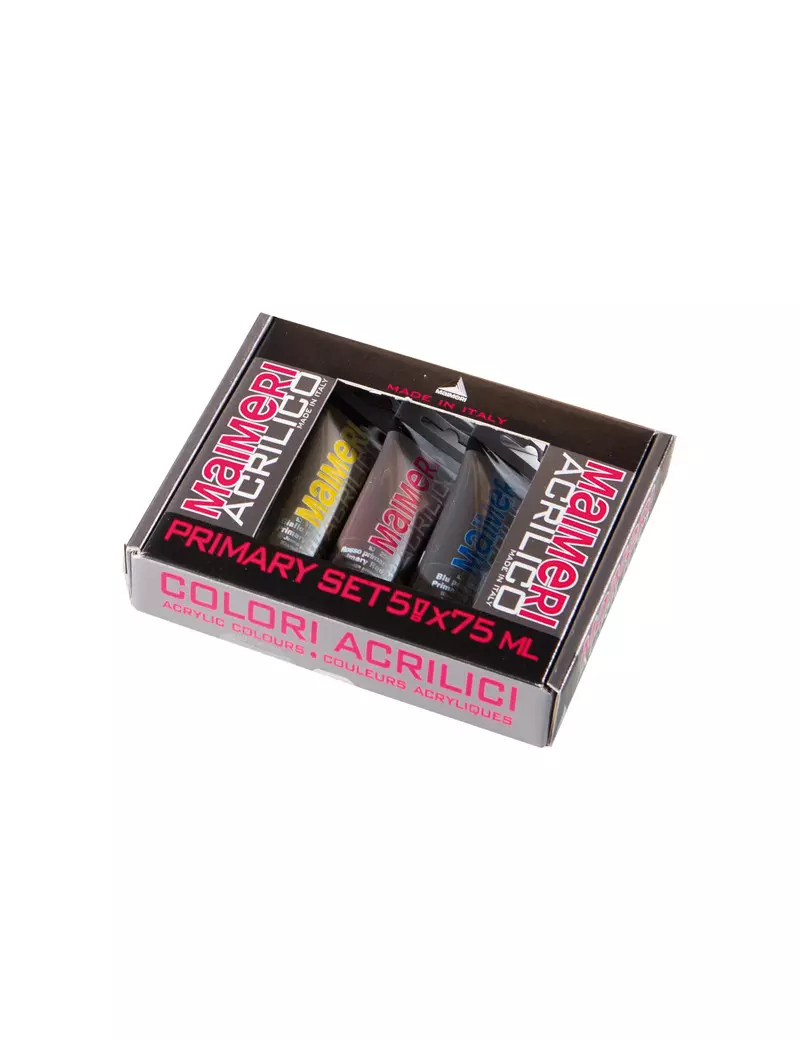 Colore Acrilico Primary Maimeri - 75 ml - M0998190 (Assortiti Conf. 5) Colore Acrilico Primary Maimeri - 75 ml - M0998190 (Assortiti Conf. 5)