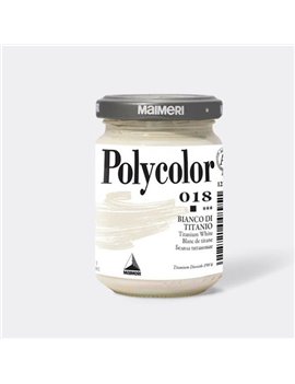 Colore Acrilico Polycolor Maimeri - 140 ml - M1220018 (Bianco di Titanio Conf. 3)