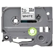 Nastro Compatibile Brother TZe-211 - 6 mm x 8 m - Laminato (Nero su Bianco)