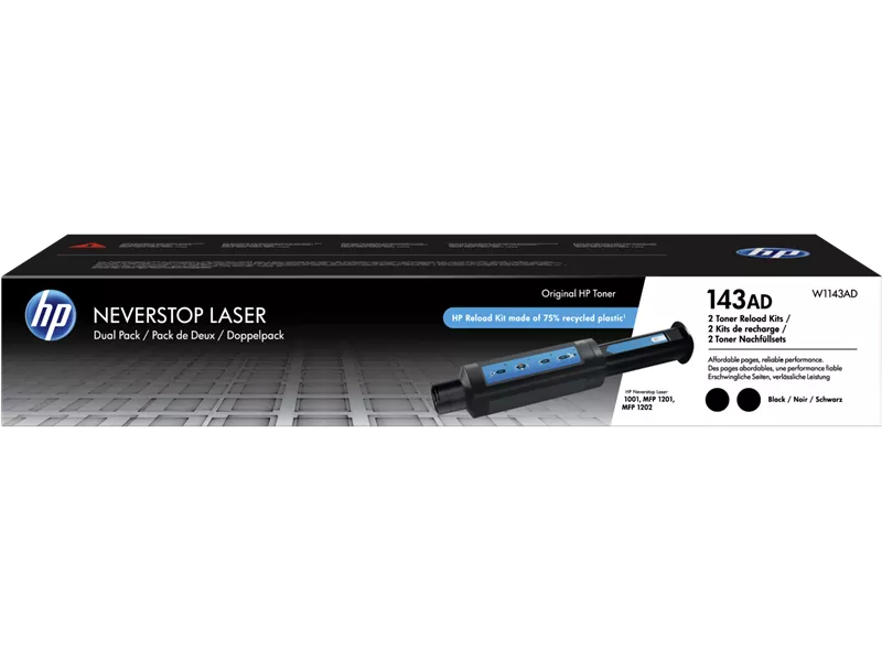 Toner Originale HP W1143AD 143AD (Nero 2500 pagine Conf. 2)