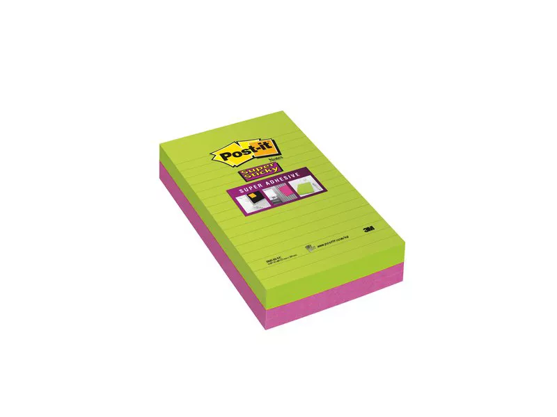 Post-it Super Sticky Ultracolor To Do List 845-4SUCC 3M - 125x200 mm - 73311 (Lime e Rosa Neon Conf. 4) Post-it Super Sticky Ultracolor To Do List 845-4SUCC 3M - 125x200 mm - 73311 (Lime e Rosa Neon Conf. 4)