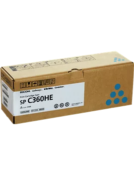 Toner Originale Ricoh 408185 SP C360HE (Ciano 5000 pagine)