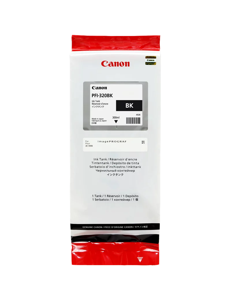 Cartuccia Originale Canon PFI-320bk 2890C001 (Nero 300 ml) Cartuccia Originale Canon PFI-320bk 2890C001 (Nero 300 ml)