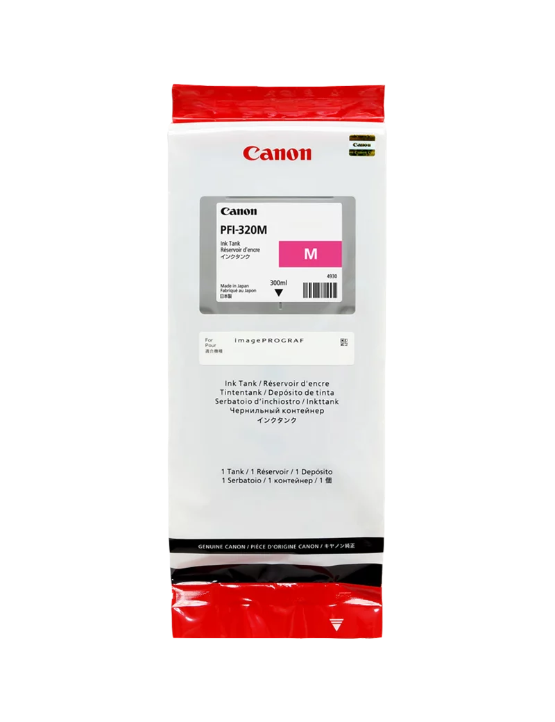 Cartuccia Originale Canon PFI-320m 2892C001 (Magenta 300 ml) Cartuccia Originale Canon PFI-320m 2892C001 (Magenta 300 ml)