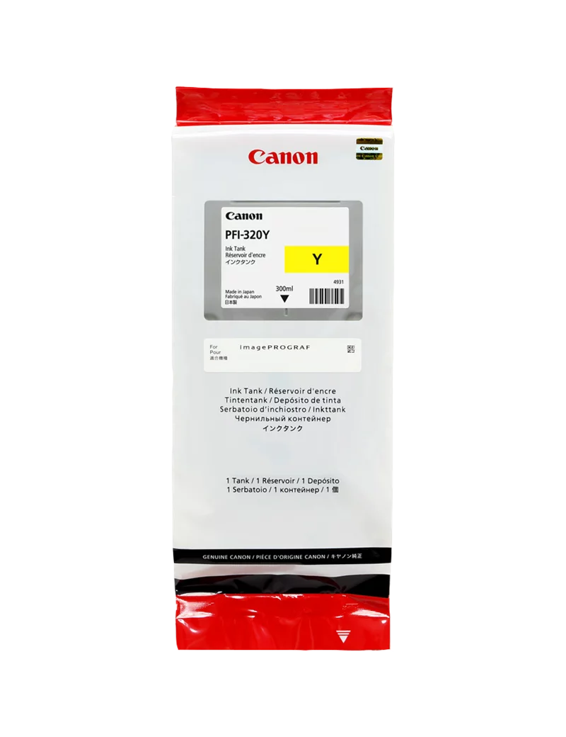 Cartuccia Originale Canon PFI-320y 2893C001 (Giallo 300 ml) Cartuccia Originale Canon PFI-320y 2893C001 (Giallo 300 ml)