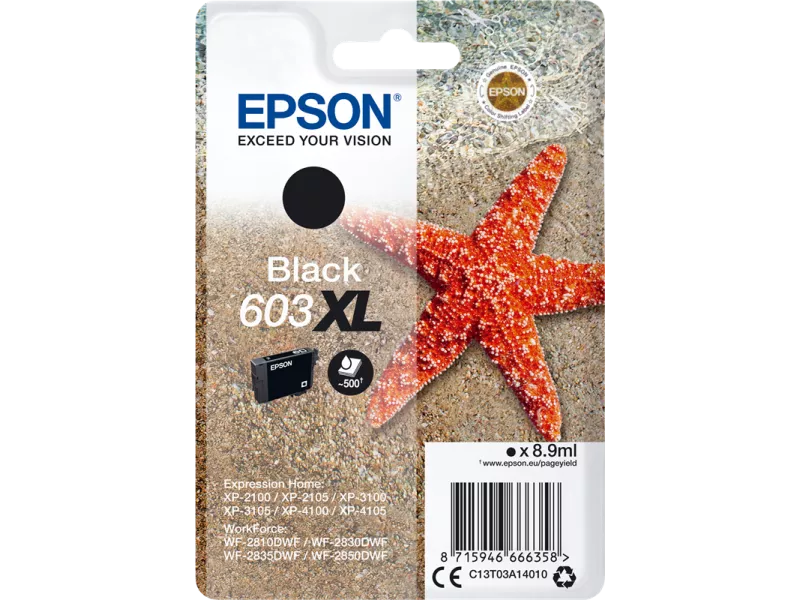 Cartuccia Originale Epson T03A140 603XL (Nero 500 pagine) Cartuccia Originale Epson T03A140 603XL (Nero 500 pagine)