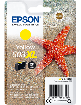 Cartuccia Originale Epson T03A440 603XL (Giallo 350 pagine)