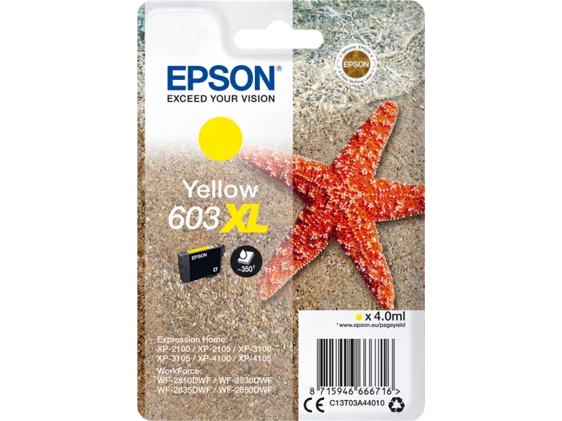 Cartuccia Originale Epson T03A440 603XL (Giallo 350 pagine)