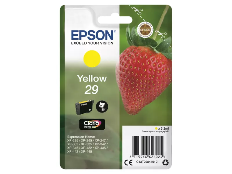 Cartuccia Originale Epson T298440 29 (Giallo 180 pagine)