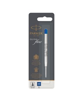 Cartucce per Penna a Sfera Quink Flow Parker Pen - 1950371 (Blu)