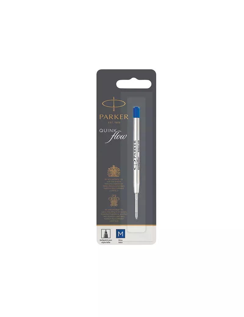 Cartucce per Penna a Sfera Quink Flow Parker Pen - 1950371 (Blu) Cartucce per Penna a Sfera Quink Flow Parker Pen - 1950371 (Blu)