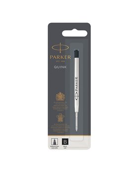 Cartucce per Penna a Sfera Quink Flow Parker Pen - Large - 1950366 (Nero)
