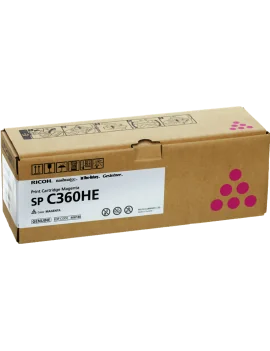 Toner Originale Ricoh 408186 SP C360HE (Magenta 5000 pagine)